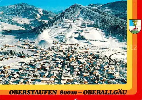 AK / Ansichtskarte Oberstaufen Schrothkurort Wintersportplatz Allgaeuer Alpen Oberstaufen