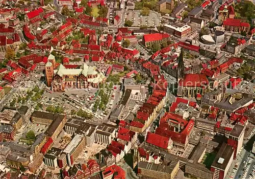 AK / Ansichtskarte Muenster_Westfalen Stadtzentrum Dom Lambertikrche Prinzipalmarkt Muenster_Westfalen