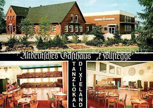 AK / Ansichtskarte Gescher Altdeutsches Gasthaus Hollstegge Gastraum Tanzlokal Gescher