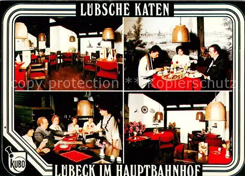 AK / Ansichtskarte Luebeck Restaurant Luebsche Katen im Hauptbahnhof Luebeck