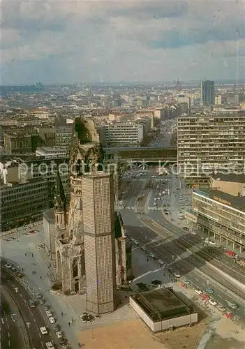 AK / Ansichtskarte Berlin City mit Kaiser Wilhelm Gedaechtniskirche Berlin