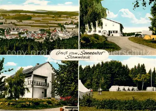 AK / Ansichtskarte Stammbach Ferienplatz Sonnenhof im Fichtelgebirge Campingplatz Panorama Stammbach