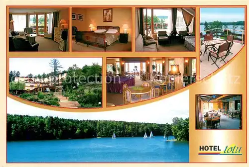 AK / Ansichtskarte Mragowo_Sensburg_Masuren Hotel Totu Restaurant Fremdenzimmer Segeln Masurische Seenplatte 