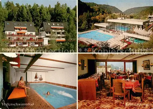 AK / Ansichtskarte Bad_Liebenzell Hotel am Bad Wald Hallenschwimmbad Fruehstuecksraum Paracelsiusbad Bad_Liebenzell