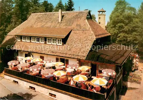 AK / Ansichtskarte Loffenau_Rastatt Hoehengasthaus Teufelsmuehle Terrasse Loffenau_Rastatt