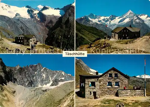 AK / Ansichtskarte Taesch Taeschhuette Berghaus Walliser Alpen Taesch