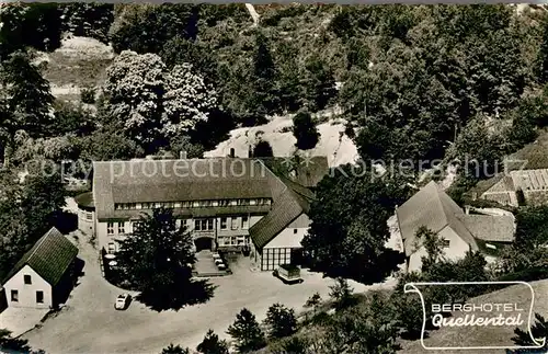 AK / Ansichtskarte Steinhagen_Westfalen Fliegeraufnahme Berghotel Quellental Steinhagen_Westfalen