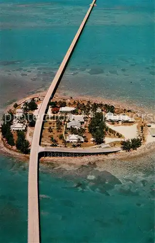 AK / Ansichtskarte Pigeon_Key Seven Mile Bridge aerial view Pigeon_Key