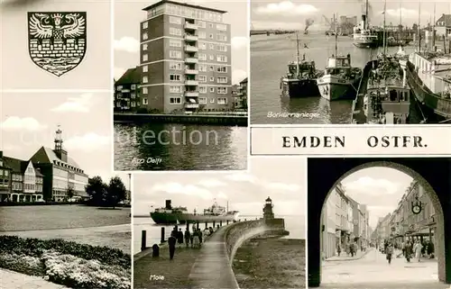 AK / Ansichtskarte Emden__Ostfriesland Mole Bokumanleger Am Delft 