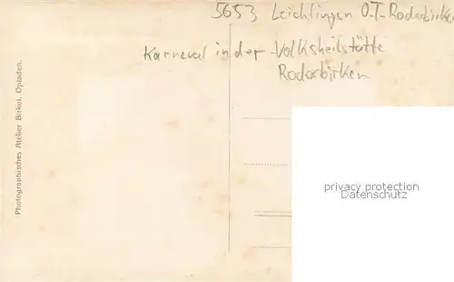 AK / Ansichtskarte Roderbirken Karneval in der Volksheilstaette Roderbirken