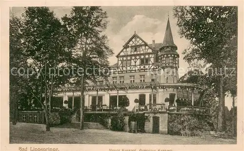 AK / Ansichtskarte Bad_Lippspringe Kursaal und Kurpark Bad_Lippspringe