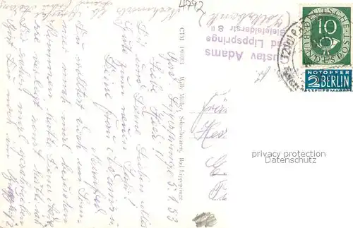 AK / Ansichtskarte Bad_Lippspringe Auguste Vikioria Stift Bad_Lippspringe