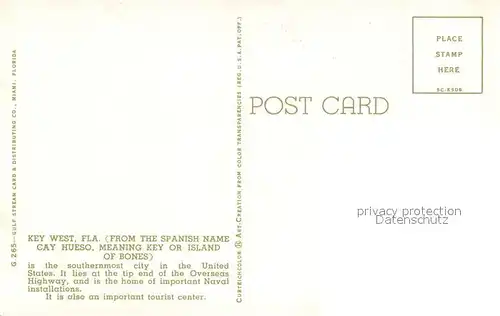 AK / Ansichtskarte Key_West Aerial view 
