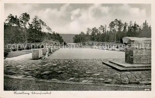 AK / Ansichtskarte Heidelberg_Neckar Ehrenfriedhof Heidelberg Neckar