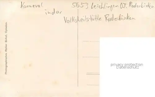 AK / Ansichtskarte Roderbirken Gruppenphoto Karneval Roderbirken