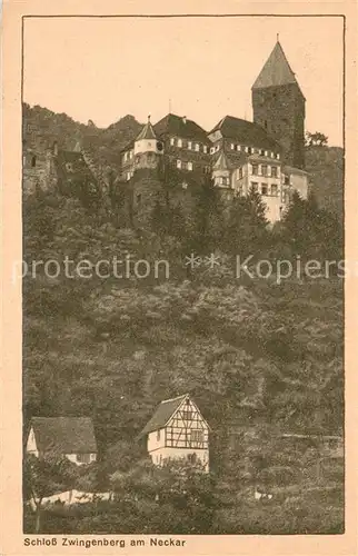 AK / Ansichtskarte Zwingenberg_Neckar Schloss Zwingenberg Neckar
