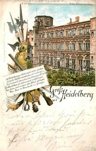AK / Ansichtskarte Heidelberg_Neckar Schloss Heidelberg Neckar