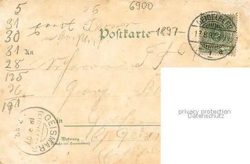 AK / Ansichtskarte Heidelberg_Neckar Schloss Heidelberg Neckar