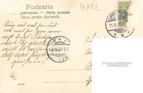 AK / Ansichtskarte Bad_Lippspringe Pension Conrad Wegen Bad_Lippspringe