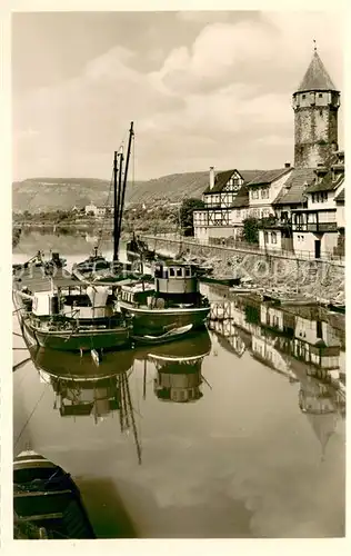 AK / Ansichtskarte Wertheim_Main Partie an der Tauber Anlegestelle Wertheim Main