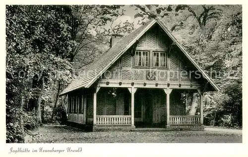 AK / Ansichtskarte Neuenburg_Friesland Jagshuette im Neuenburger Wald Neuenburg_Friesland