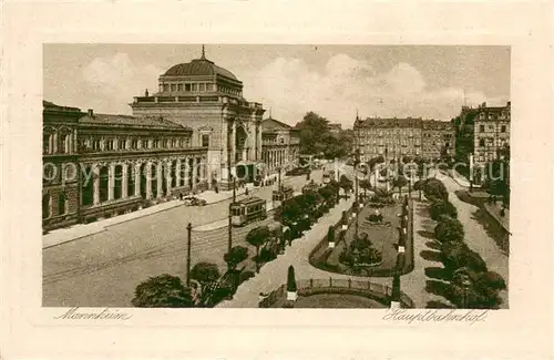 AK / Ansichtskarte Mannheim Hauptbahnhof Mannheim