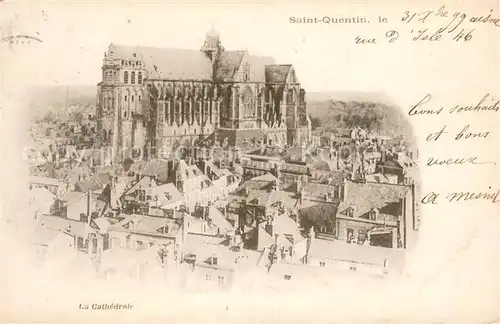 AK / Ansichtskarte Saint Quentin_02 La Cathedrale 