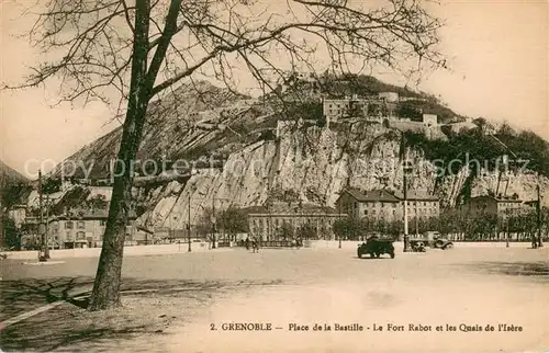 AK / Ansichtskarte Grenoble_38 Place de la Bastille Fort Rabot et les quais de l Isere 