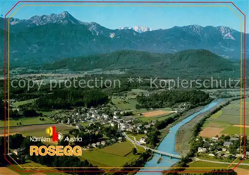 AK / Ansichtskarte Rosegg Fliegeraufnahme mit Mittagskogel Rosegg