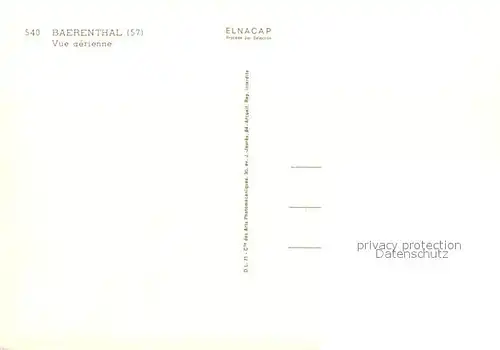 AK / Ansichtskarte Baerenthal_Baerenthal_Lothringen Vue aerienne 