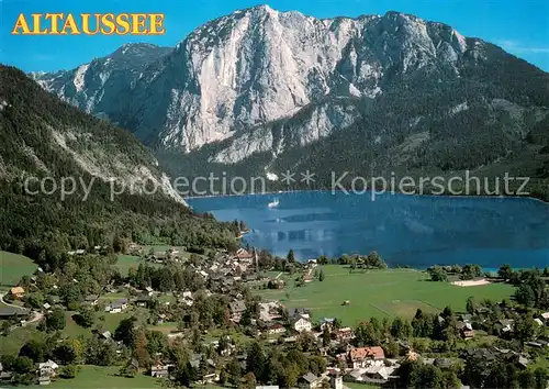 AK / Ansichtskarte Altaussee Fliegeraufnahme mit Altausseersee und Trisselwand Altaussee