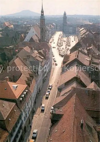 AK / Ansichtskarte Goerlitz_Sachsen Bruederstrasse Obermarkt Landeskrone Goerlitz Sachsen