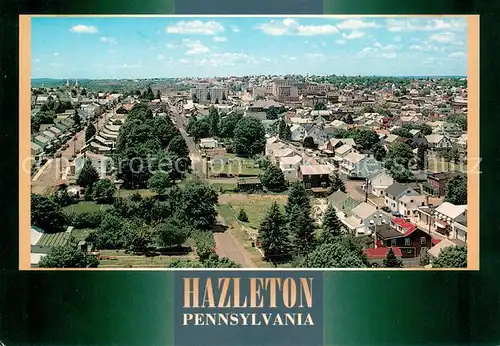 AK / Ansichtskarte Hazleton_Pennsylvania The downtown business district as seen from the Hazleton State General Hospital Hazleton_Pennsylvania