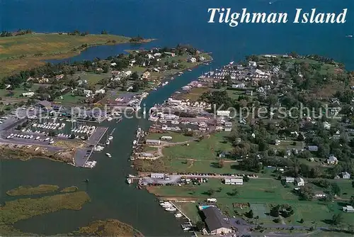 AK / Ansichtskarte Tilghman Aerial view Chesapeake Bay  Tilghman