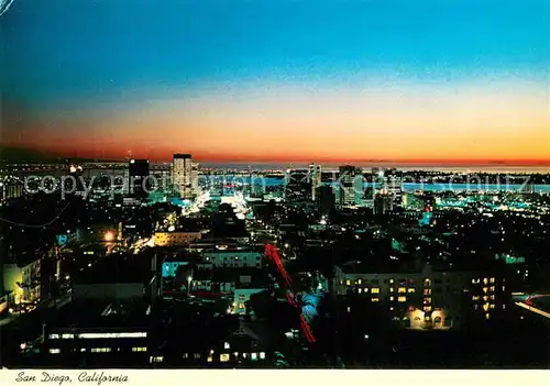 AK / Ansichtskarte San_Diego_California Night view 