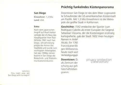 AK / Ansichtskarte San_Diego_California Night view 