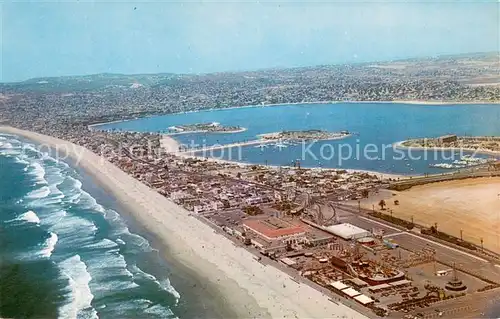 AK / Ansichtskarte Mission_Beach Fliegeraufnahme 