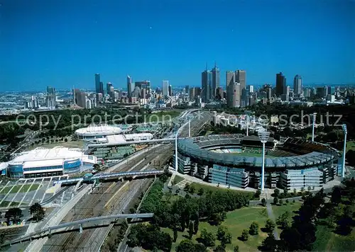 AK / Ansichtskarte Melbourne_Victoria View over te MCG and Melbourne Park Tennis Centre Melbourne Victoria