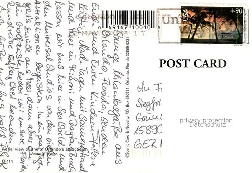 AK / Ansichtskarte Orlando_Florida Aerial view 