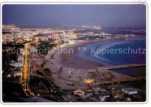 AK / Ansichtskarte Agadir Vue la nuit de la baie Agadir