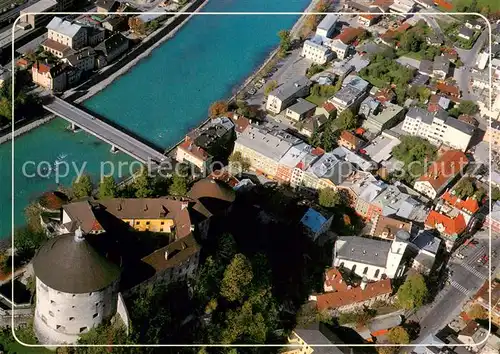 AK / Ansichtskarte Kufstein_Tirol Altstadt mit Festung Fliegeraufnahme Kufstein_Tirol