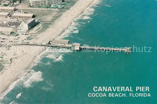 AK / Ansichtskarte Cocoa_Beach Canaveral Pier Fliegeraufnahme 