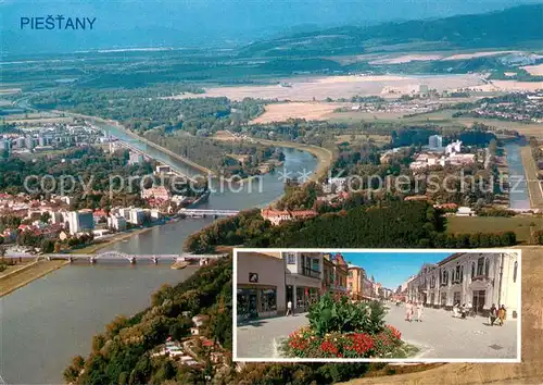 AK / Ansichtskarte Piestany Fliegeraufnahme Ortspartie Piestany