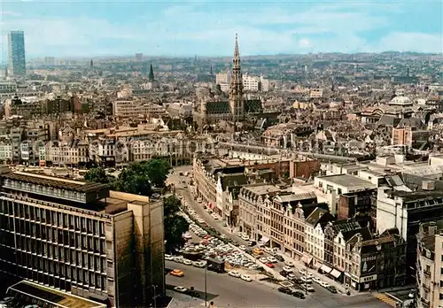 AK / Ansichtskarte Bruxelles_Bruessel Panorama avec Hotel de Ville Bruxelles_Bruessel