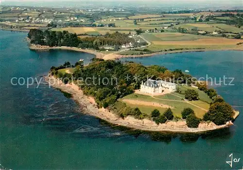 AK / Ansichtskarte Saint Guenole Ile Tibidy entre la riviere du Faou et lAuine Vue aerienne Saint Guenole