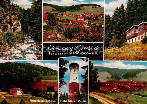 AK / Ansichtskarte Gersbach_Schopfheim Wehratal Naturfreundehaus Hohe Moehr Panorama Gersbach Schopfheim