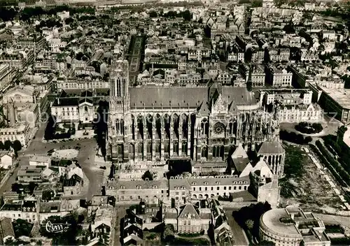 AK / Ansichtskarte Reims_51 Vue aerienne La Cathedrale cote Sud 