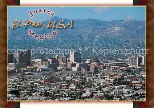 AK / Ansichtskarte Juarez and El Paso Aerial view Juarez