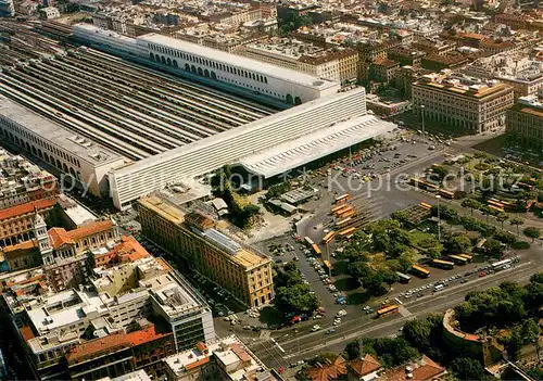 AK / Ansichtskarte Roma_Rom Stazione Termini Fliegeraufnahme Roma_Rom