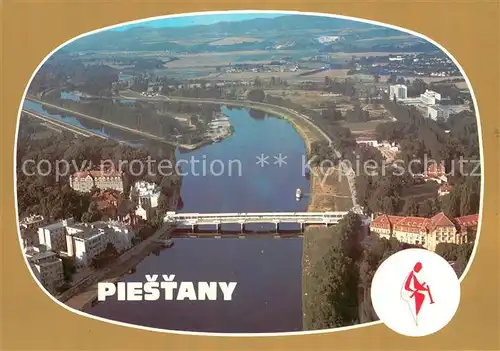 AK / Ansichtskarte Piestany Fliegeraufnahme Piestany